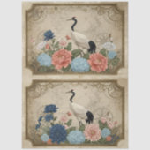 Decoupage Kranich Collection Seidenpapier (Vorderseite)