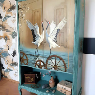 Decoupage Kranich Collection Seidenpapier