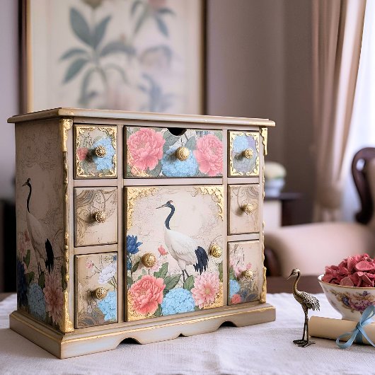 Decoupage Kranich Collection Seidenpapier