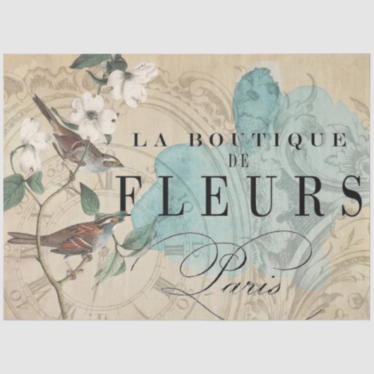 Decoupage la Boutique Bird Seidenpapier (Vorderseite)