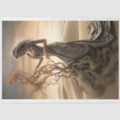 Decoupage Lady in der Wüste Seidenpapier (Vorderseite)