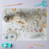 Decoupage Lady Jewelry Art Swirling Muster Seidenpapier (Basteln)