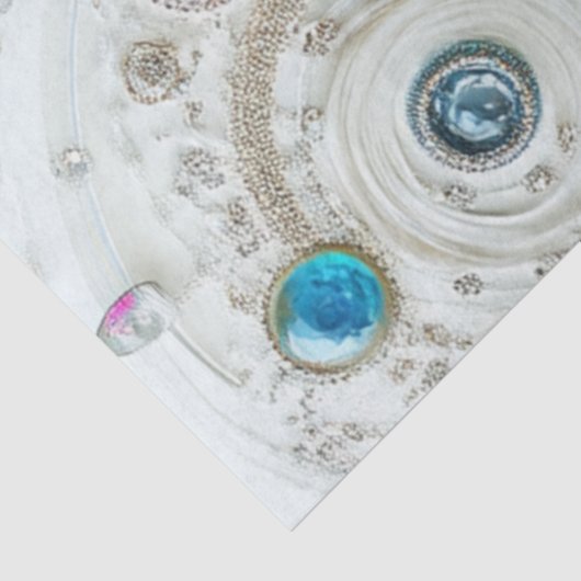 Decoupage Lady Jewelry Art Swirling Muster Seidenpapier (Ausschnitt)