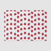 Decoupage Ladybug Insekt Red Tissue Paper Seidenpapier (Vorderseite)