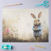 Decoupage Landscape Kanbit in Field Right Side Seidenpapier (Basteln)