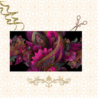 Decoupage Landscape Paisley Magenta Tapesta Seidenpapier