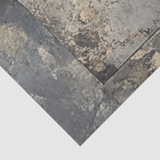 Decoupage Landscape Silver Rust Imitats Hintergrun Seidenpapier (Ausschnitt)