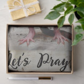 Decoupage Lasst uns Grunge Maus beten Seidenpapier (Geschenk)