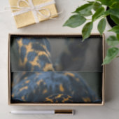 Decoupage Leopard Dunkle Spots Piercing Blick Seidenpapier (Geschenk)