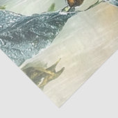 Decoupage Leopard Gesicht Blick in Dschungel-Blätt Seidenpapier (Ausschnitt)