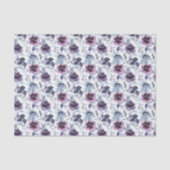 Decoupage Lila Floral Blume Aquarell Seidenpapier (Vorderseite)