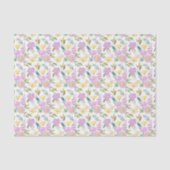 Decoupage Lila Gelbe Blume Seidenpapier (Vorderseite)