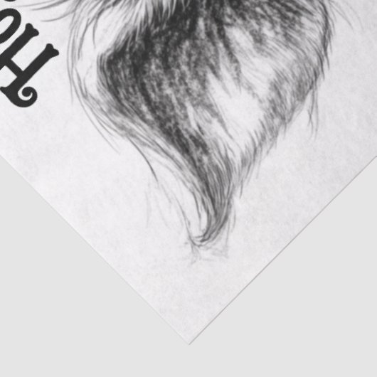 Decoupage Line Zeichnend Piglet Hogs & Kisses Seidenpapier (Ausschnitt)