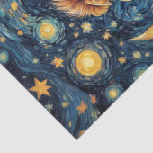 Decoupage - Lion in einer Van Gogh-Welt - Seidenpapier (Detail)