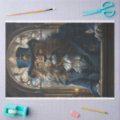 Decoupage Lion Preaching-Pastor-Mike Seidenpapier (Basteln)