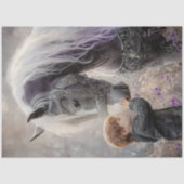 Decoupage Little Boy Majestic Horse Seidenpapier (Vorderseite)