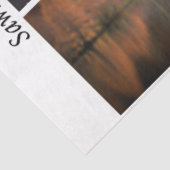 Decoupage Longhorns Bluebonnets Trees Handsaws Seidenpapier (Ausschnitt)