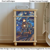 Decoupage Magical Steampunk Bahn Imitate Mosaic 06 Seidenpapier