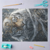 Decoupage Magnificent Lion Luxar Guardian Seidenpapier (Basteln)