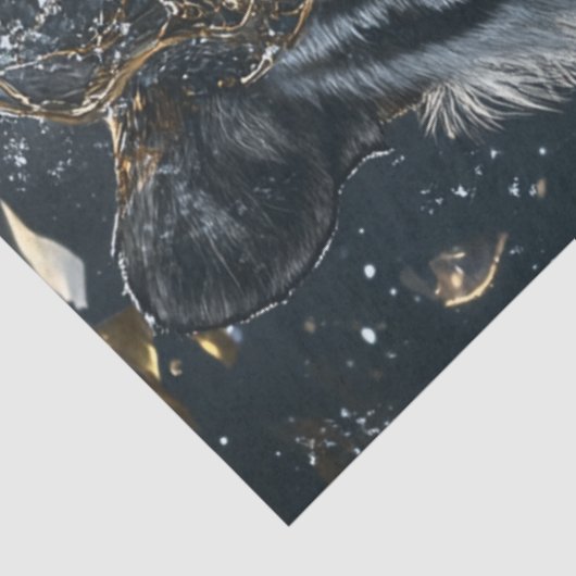 Decoupage Magnificent Lion Luxar Guardian Seidenpapier (Ausschnitt)