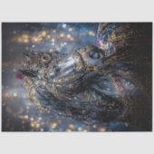 Decoupage Majestic Black Stallion Jewel begraben Seidenpapier (Vorderseite)