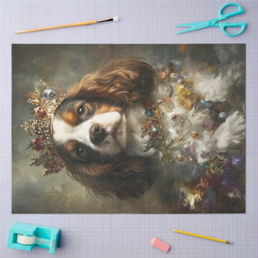 Decoupage Majestic Cavalier King Charles Spaniel Seidenpapier (Basteln)