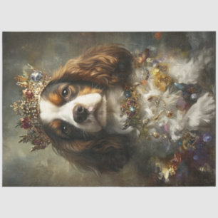 Decoupage Majestic Cavalier King Charles Spaniel Seidenpapier