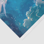 Decoupage Majestic Ethereal White Phoenix Seidenpapier (Ausschnitt)