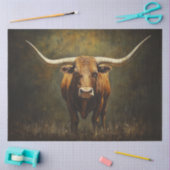 Decoupage Majestic Longhorn Bull Reddish Brown Seidenpapier (Basteln)