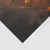 Decoupage Majestic Wildlife Tiger Fire Art Seidenpapier (Ausschnitt)