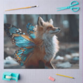 Decoupage Majestic Winged Mythic Fox Seidenpapier (Basteln)