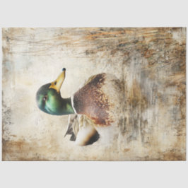 Decoupage Mallard Duck Vintage Malerei Seidenpapier
