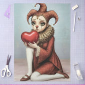 Decoupage melancholic harlequin seidenpapier (Basteln)