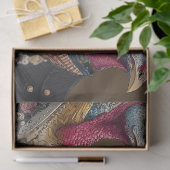 Decoupage Metallica Türkei Feathers Funk Band Seidenpapier (Geschenk)