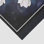 Decoupage Midnight Skull with Magnolia Seidenpapier (Ausschnitt)