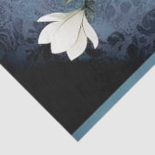 Decoupage Midnight Skull with Magnolia Seidenpapier (Ausschnitt)