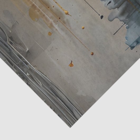 Decoupage Modern Elegante Abstrakt Gold Seidenpapier (Detail)