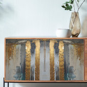 Decoupage Modern Elegante Abstrakt Gold Seidenpapier