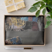 Decoupage modischer Leopard Abstrakter Anzug Seidenpapier (Geschenk)