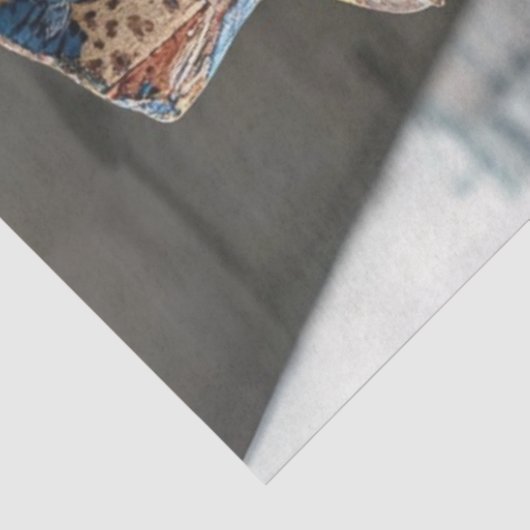 Decoupage modischer Leopard Abstrakter Anzug Seidenpapier (Ausschnitt)