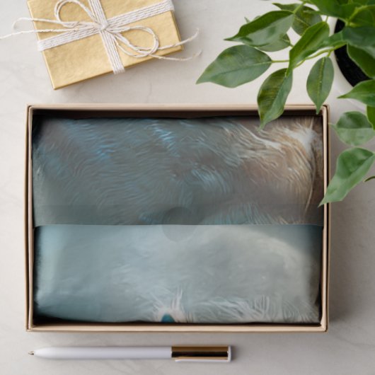 Decoupage Moonlit Werewolf Fantasy Creature Seidenpapier (Geschenk)