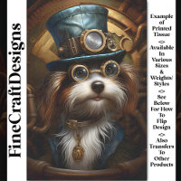 Decoupage Mousseline Steampunk Dog Imitats Ink 033