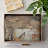 Decoupage Mrs Fox Bridges and Daughter Lily Seidenpapier (Geschenk)