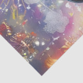 Decoupage Multicolored Artistic Turtle Seidenpapier (Ausschnitt)