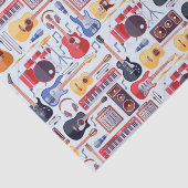 Decoupage Music Birthday Party Musikinstrumente Seidenpapier (Ausschnitt)