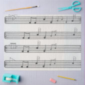 Decoupage Music Sheet Notes Seidenpapier (Basteln)