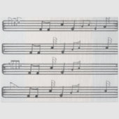 Decoupage Music Sheet Notes Seidenpapier (Vorderseite)