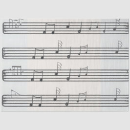 Decoupage Music Sheet Notes Seidenpapier