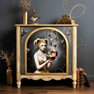 Decoupage Mysterie Woman Seidenpapier