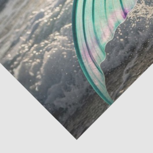 Decoupage Mythical Sailor Rescue Mermaid at Sea Seidenpapier (Ausschnitt)